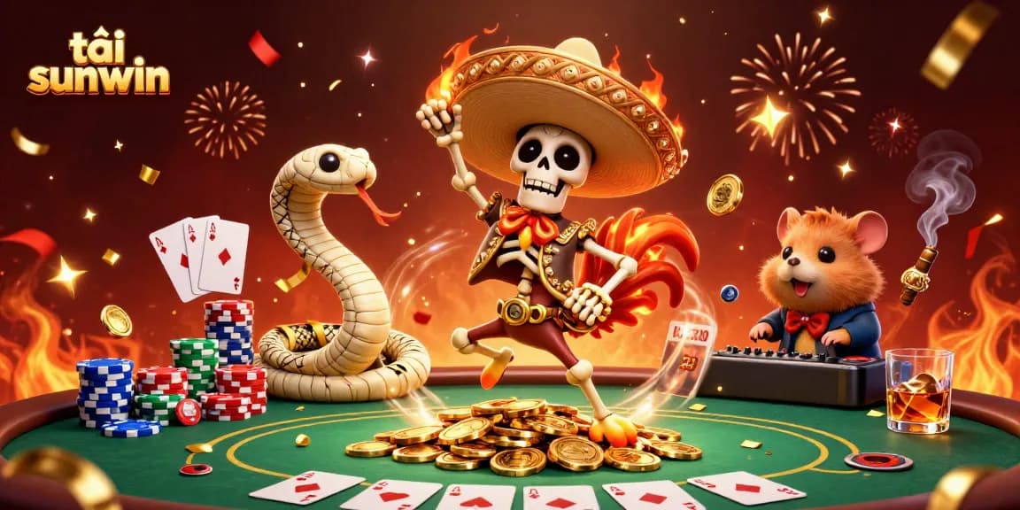 Experience thrilling gameplay with tải sunwin, featuring vibrant 3D casino elements and engaging characters.