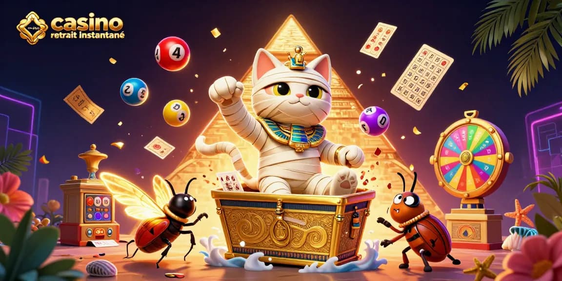Profitez de gains instantanés avec le casino en ligne retrait instantané, représentant une scène de jeu captivante.