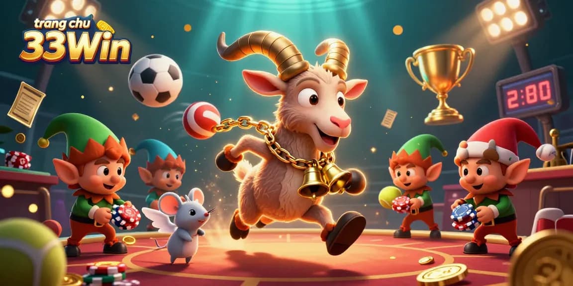 Experience thrills with trang chu 33Win as the Krampus goat manages a holiday-horror casino.