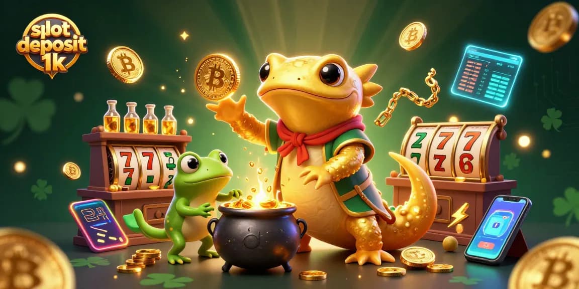 Experience thrilling gameplay with slot deposit 1k featuring golden alchemist and vibrant gaming elements