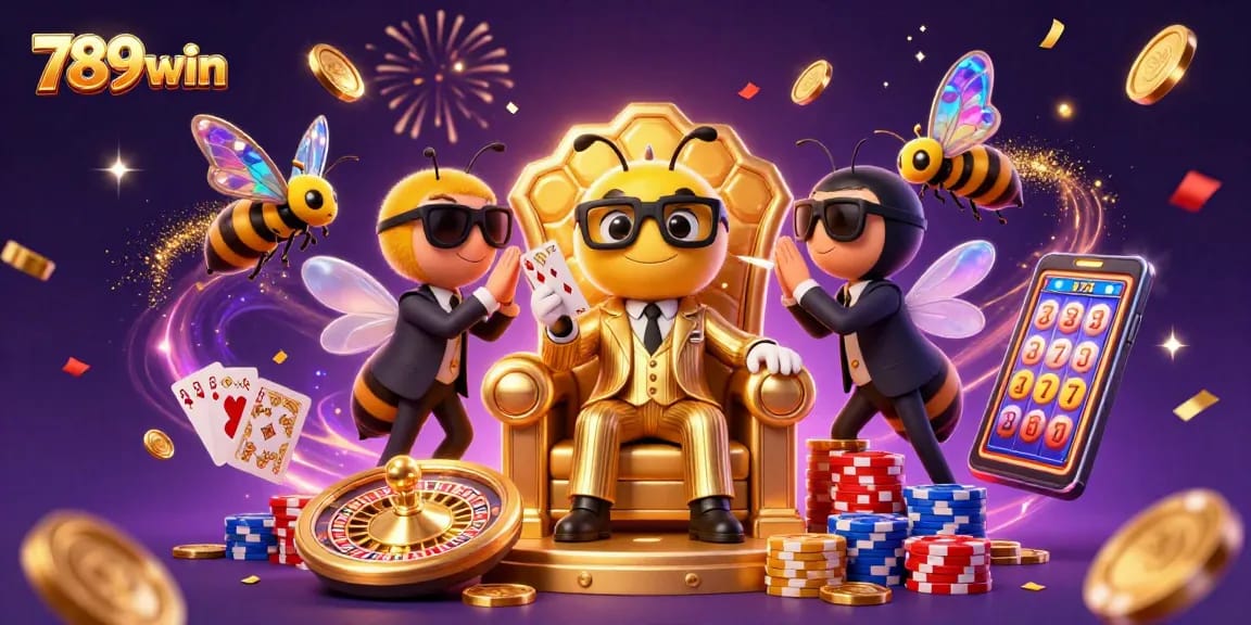 Engage with 789win's thrilling casino world, featuring a mob boss and vibrant gaming elements.