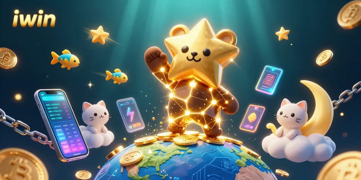 iwin showcases a vibrant 3D casino scene featuring characters and animated gaming elements.