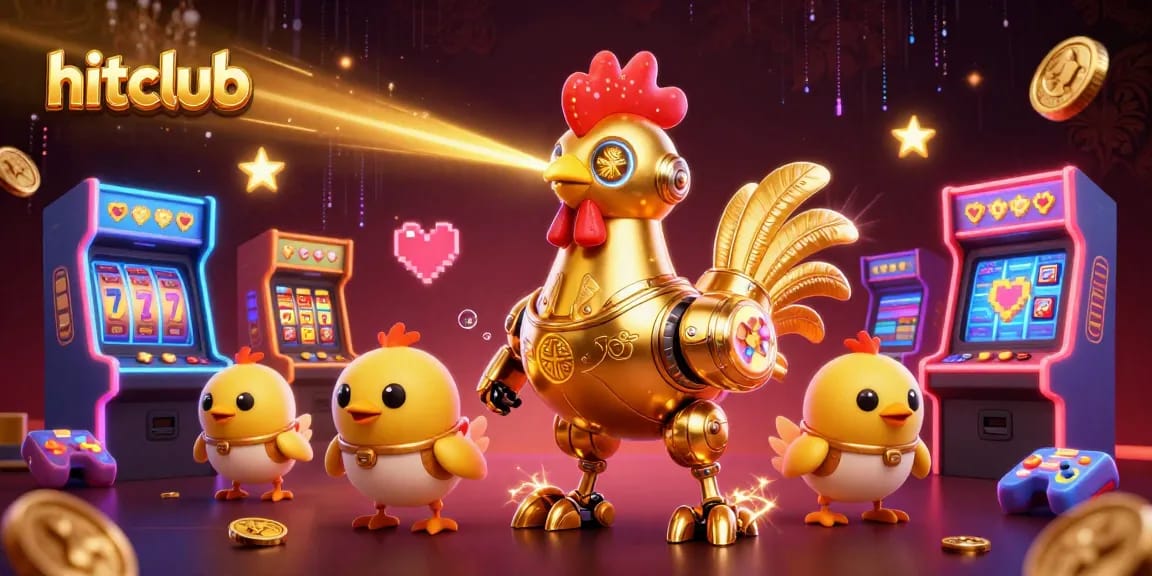 Hitclub offers engaging gameplay with advanced features, highlighted by a vibrant casino scene.