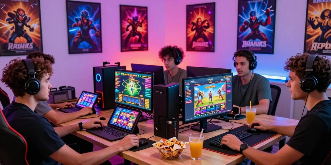 Engaged players utilizing lavowin login for an exciting online gaming session.