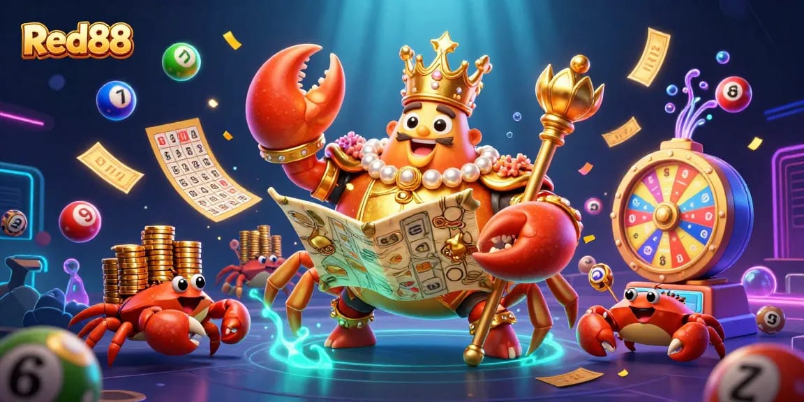 Experience the lively excitement of Red88's gaming world with colorful elements and interaction.