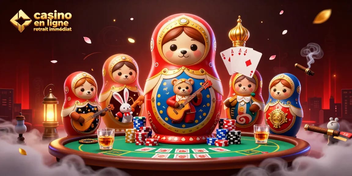 Maximisez vos gains avec le casino en ligne retrait immédiat en découvrant des ours joueurs de poker et des éléments ludiques.