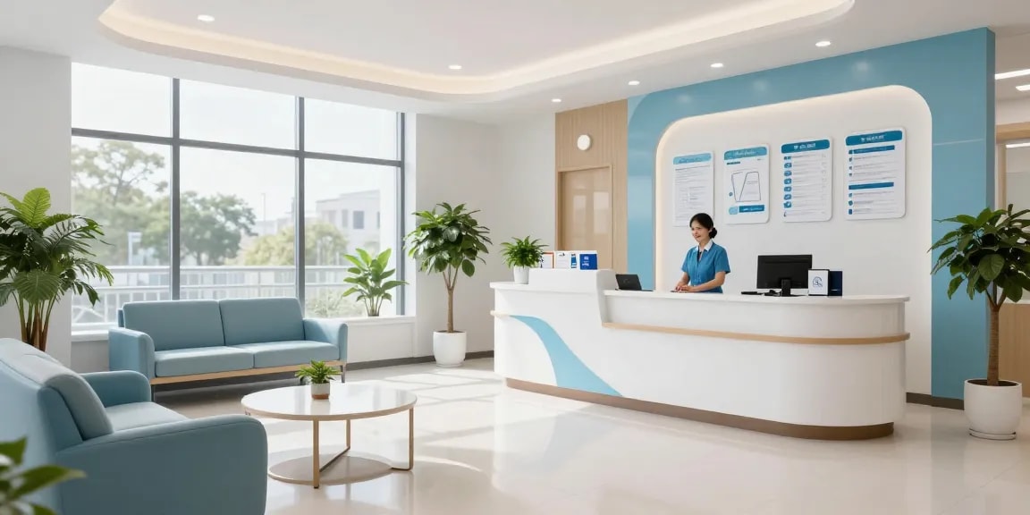 Private psychiatric assessment in a welcoming health clinic emphasizing compassionate patient care.