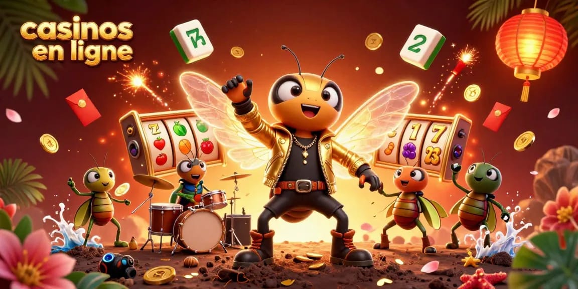 Visualisez des jeux passionnants de casinos en ligne avec des personnages animés colorés.