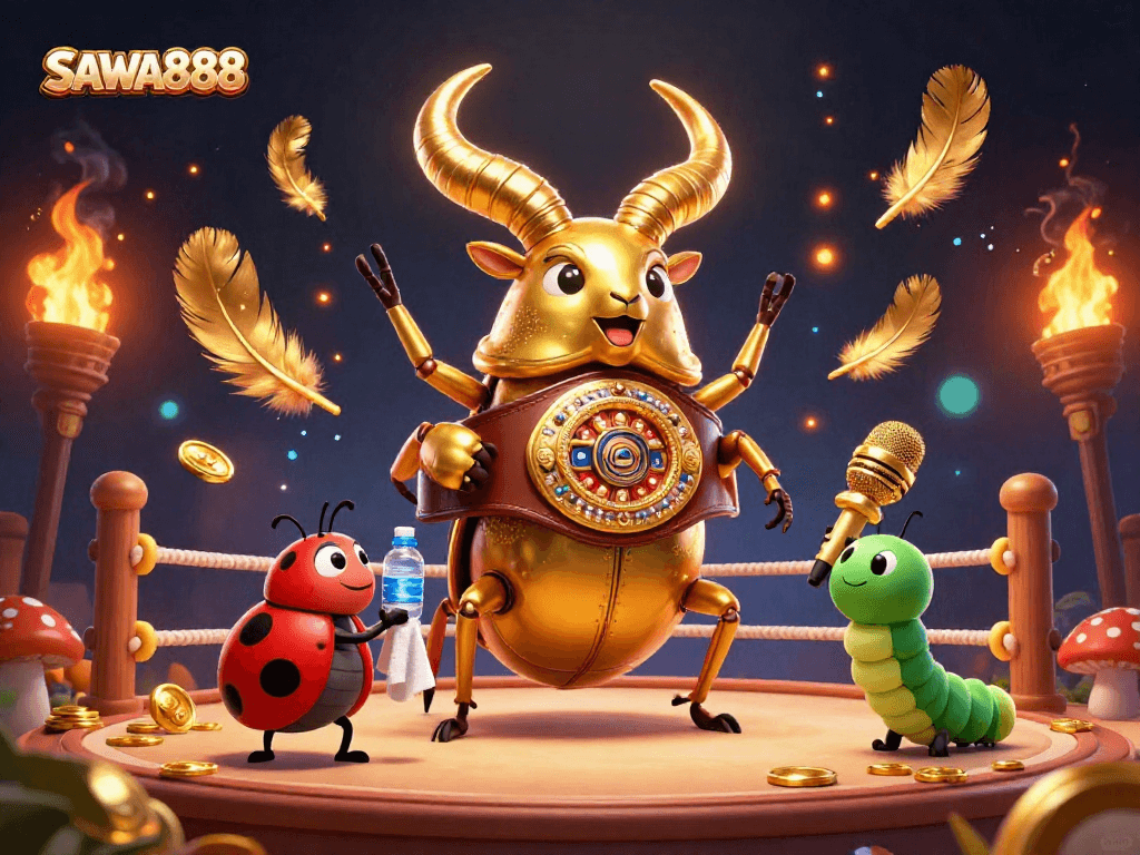 Experience the thrill of SAWA888 with vibrant gaming elements and dynamic characters.