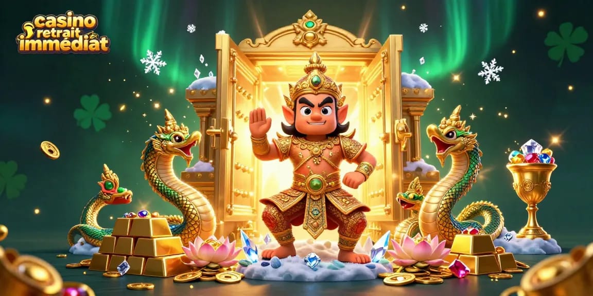 Retirez immédiatement vos gains au casino avec le gardien thaï 3D et un trésor éclatant