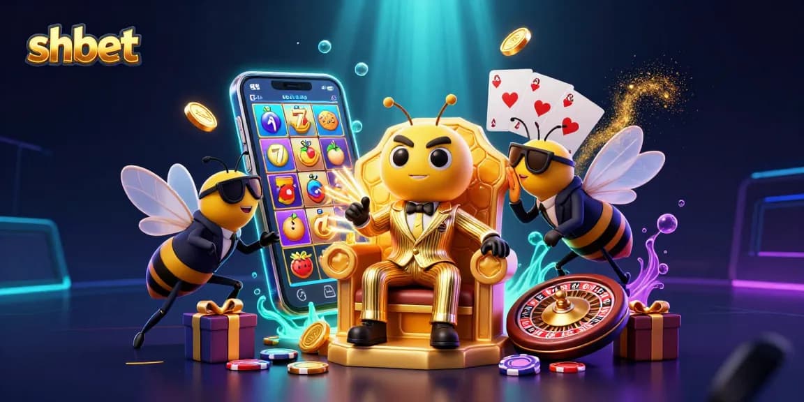 Experience shbet's thrilling slot action with vibrant characters in an ultra-detailed casino scene.