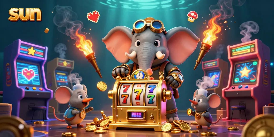 Spin the colorful slot machine with sun-themed symbols and enjoy thrilling moments!