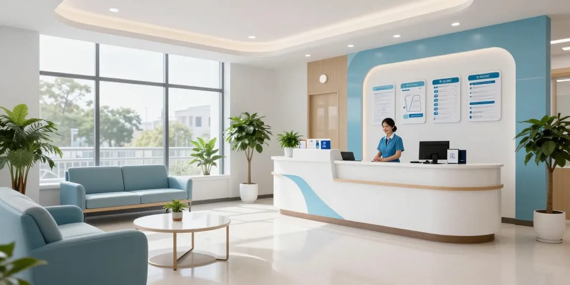 Private psychiatric assessment in a welcoming health clinic emphasizing compassionate patient care.