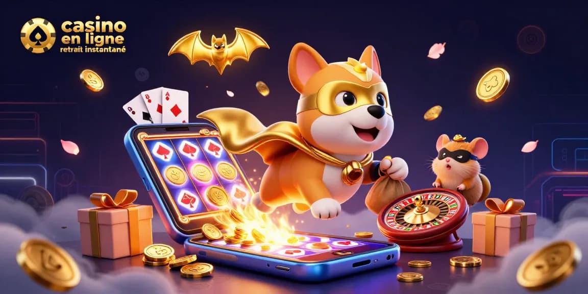Le casino en ligne retrait instantané révèle votre chance avec un chien super-héros et un hamster !