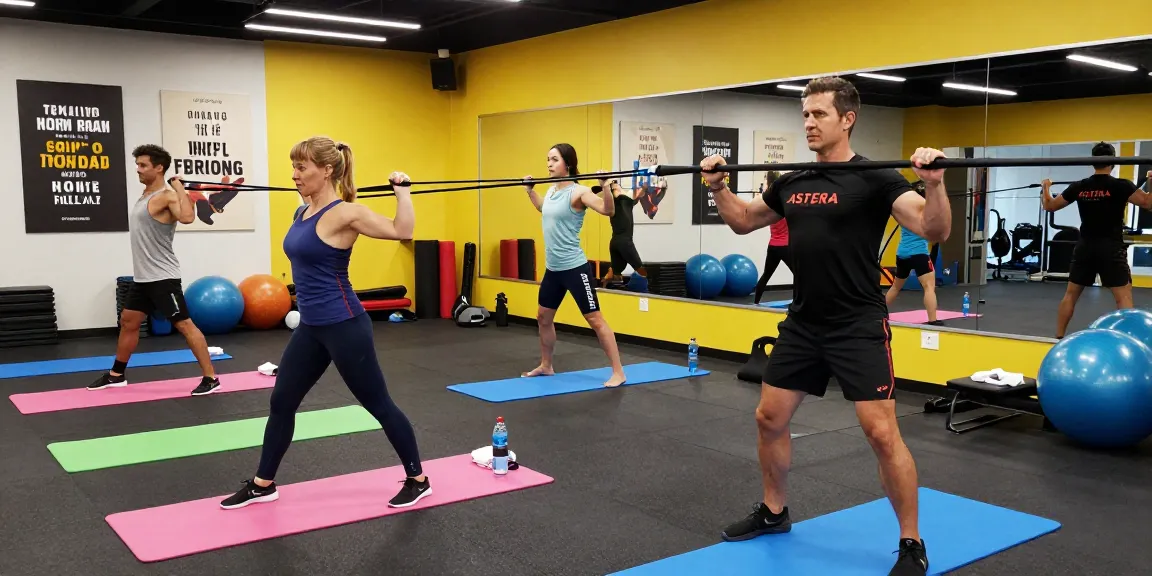 Astera Shop athletes training in a modern gym, showcasing fitness dedication and high-performance gear.