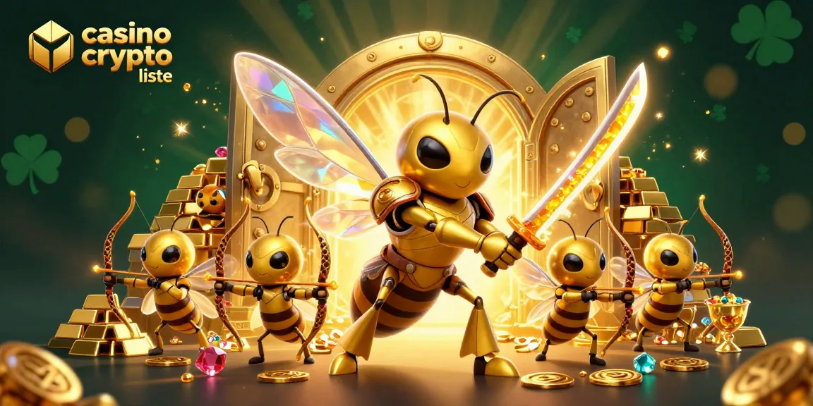 Plongez dans l'univers dynamique du casino crypto liste avec des personnages fascinants jouant sous une pluie de trésors.
