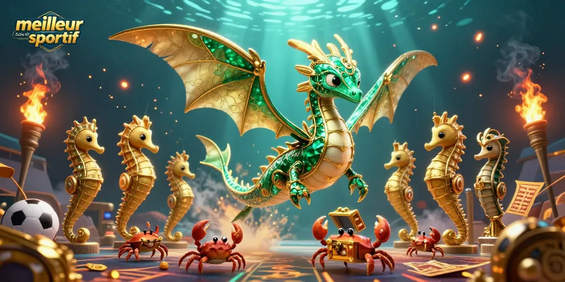 Découvrez le meilleur site de pari sportif avec un dragon de mer et des éléments de pari dynamique.