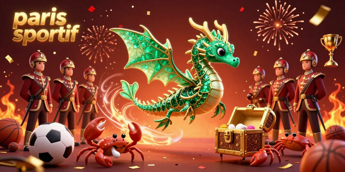 Pariez sur le sport avec un dragon maritime, un hippocampe royal, et des éléments de paris sportif.