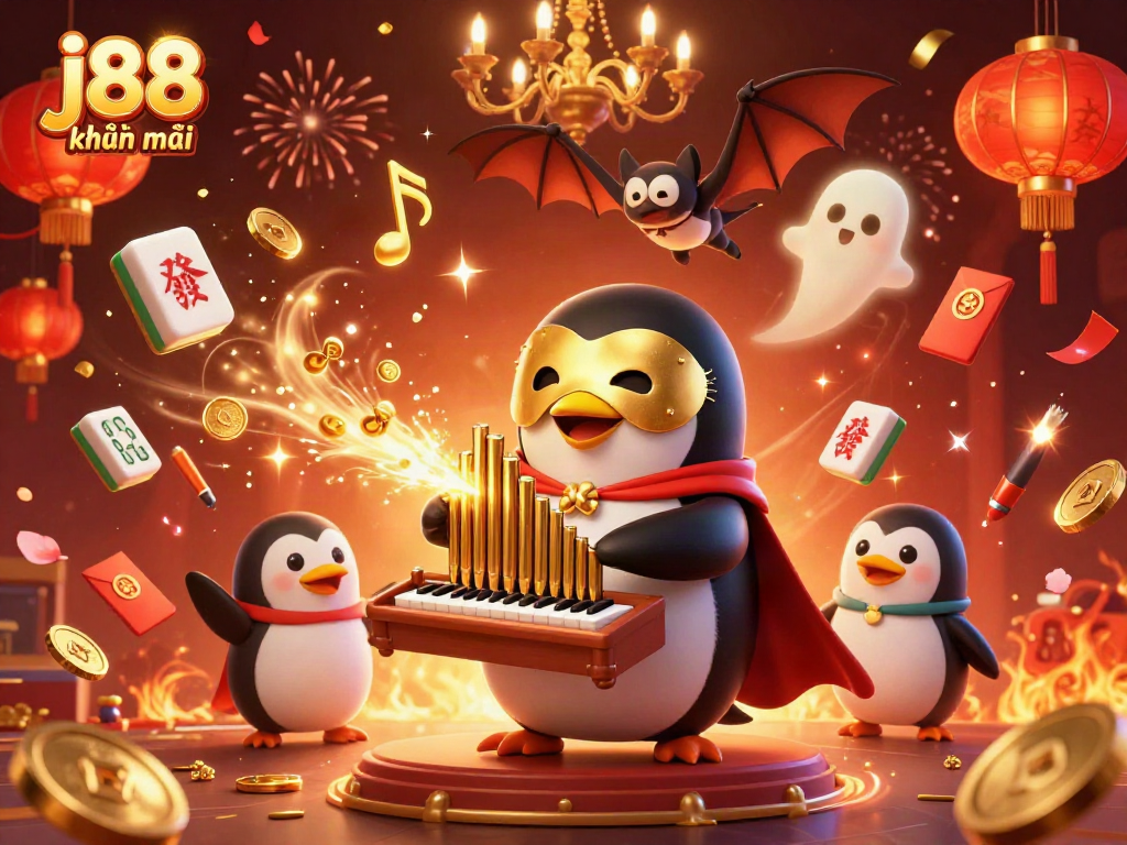 Experience the excitement of j88 khuyến mãi with a stunning 3D illustration of a casino scene