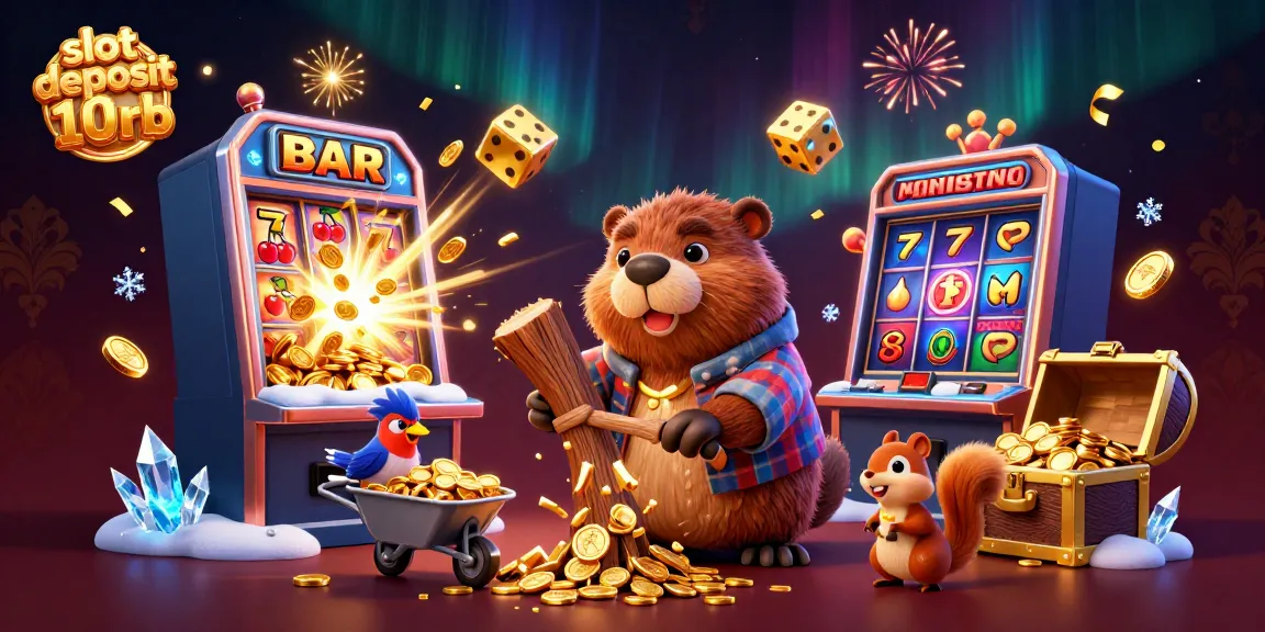 Engage with the excitement of slot deposit 10rb through an enchanting casino illustration.