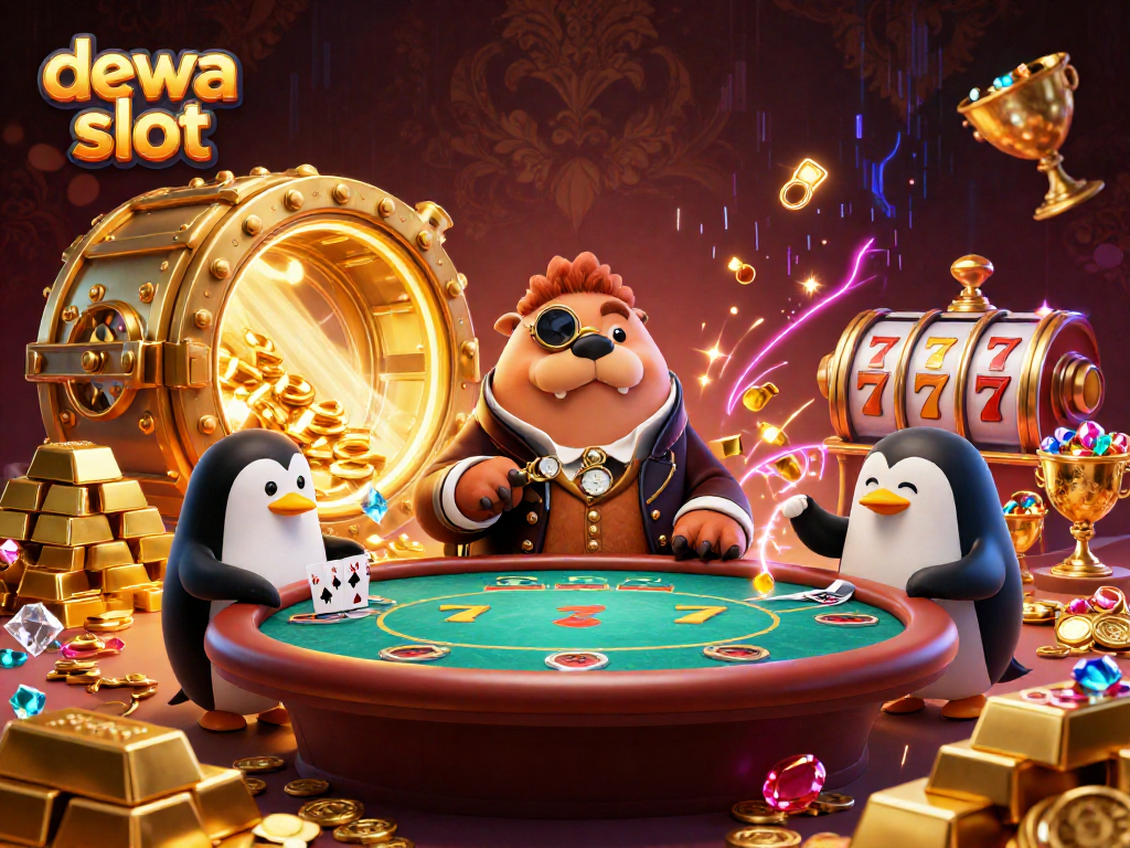 Engage with dewa slot at an underwater casino featuring unique characters and dynamic treasures.