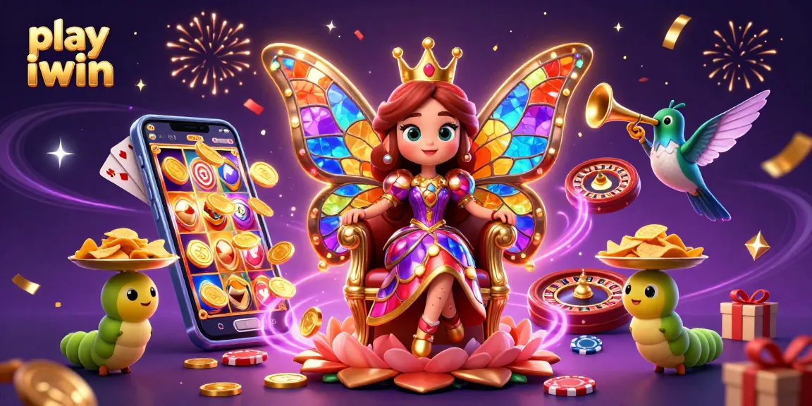 Engage with vibrant visuals as you play iwin at a magical casino scene.