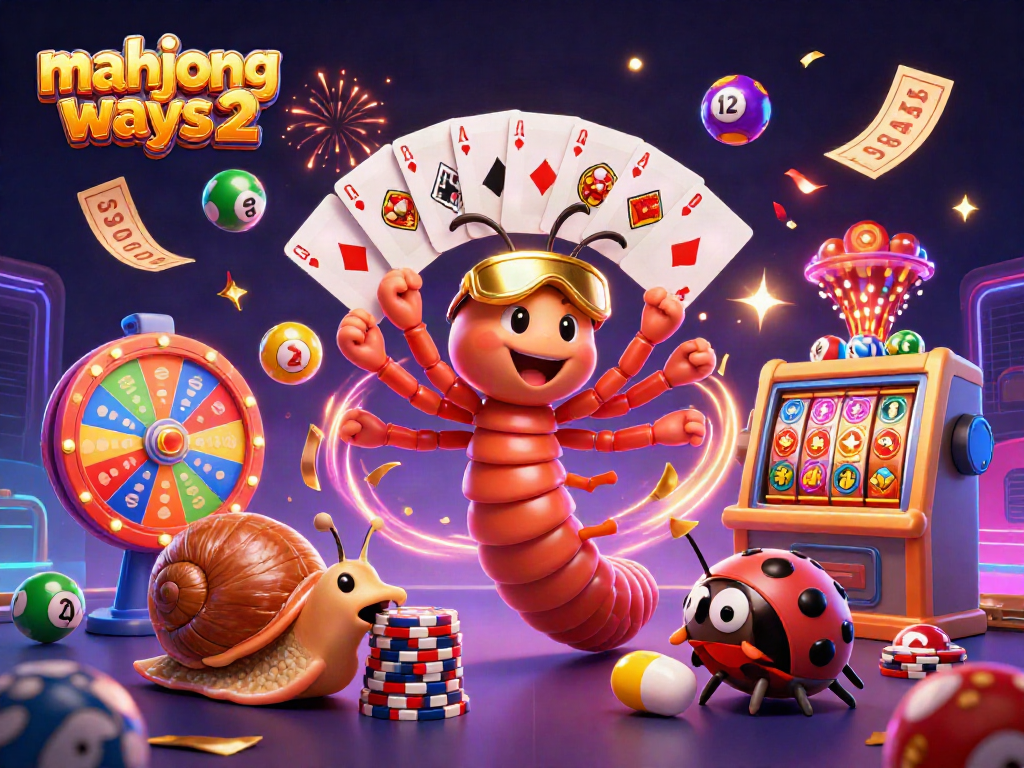 Experience the excitement of mahjong ways 2 with colorful lottery elements and lively characters in a dynamic casino scene.