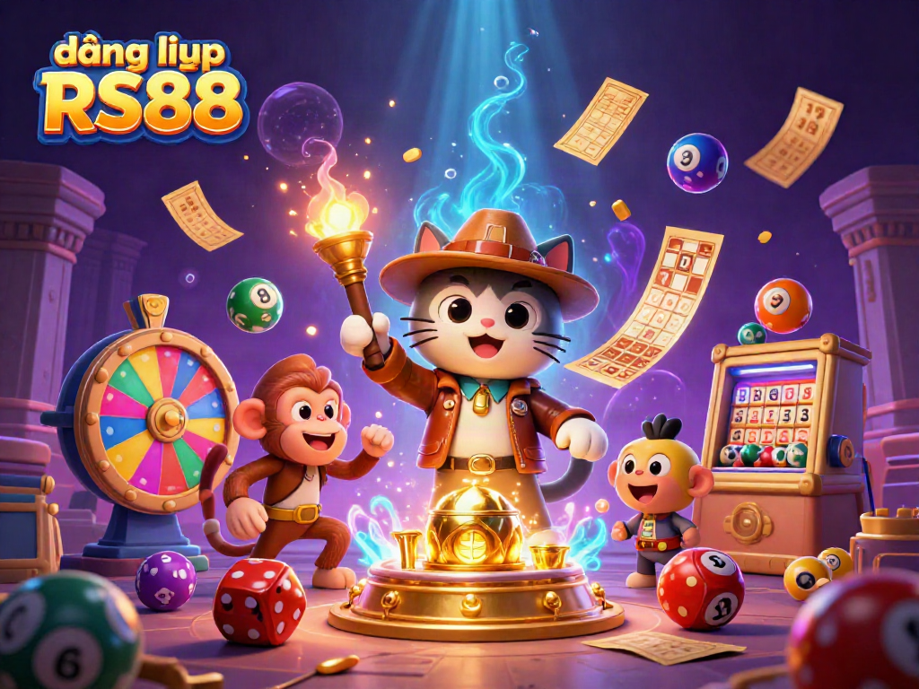 Participate in exciting gameplay at đăng nhập RS88 with vibrant casino artifacts and dynamic game elements.