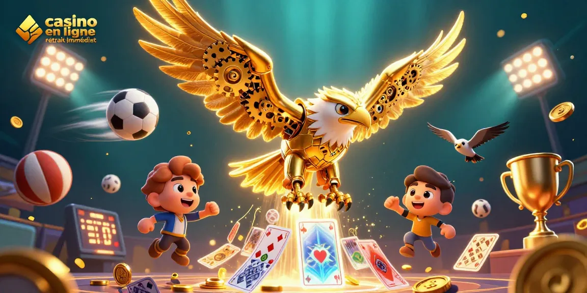 Découvrez les casinos en ligne avec retrait immédiat à travers une illustration dynamique captivante.