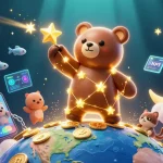 CWIN engages players with exciting slots and jackpot opportunities in a vibrant 3D casino illustration.