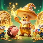 uu88 wizard and treasure-filled gaming scene showcasing magical wealth.