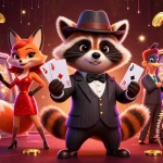Join the fun at uu88 with a 3D raccoon, fox, and hedgehog enjoying a thrilling slots experience.