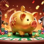 Engage with the excitement of sunwin20 at a dynamic casino showdown with colorful characters.