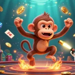 Engaging users while winning big at go88 with a playful monkey and ghost-hunter puppy in a dynamic casino.