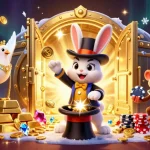 Experience thrilling gameplay at sin88 with a vibrant casino scene showcasing a magician rabbit and extravagant elements.