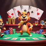 Experience the excitement of cm88 casino with animated characters, poker tables, and vibrant casino elements.