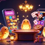 Jouer sur le meilleur site de pari sportif avec des lucioles qui illuminent un casino.