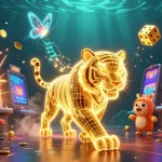 Affichez votre jackpot avec casino en ligne retrait instantané dans un paysage de casino numérique animé.